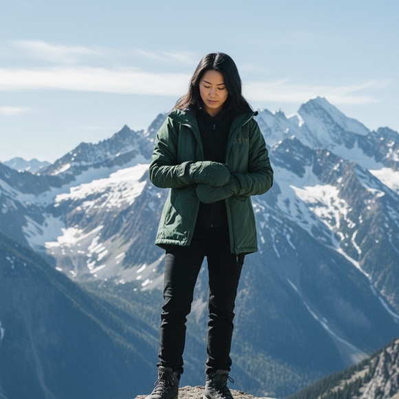 BOGNER Green Ski Mittens - Picture 1 of 5